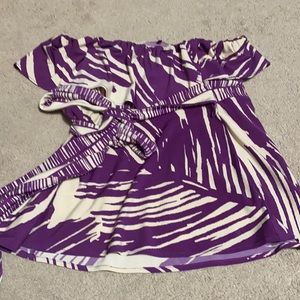 BCBG strapless top- size small